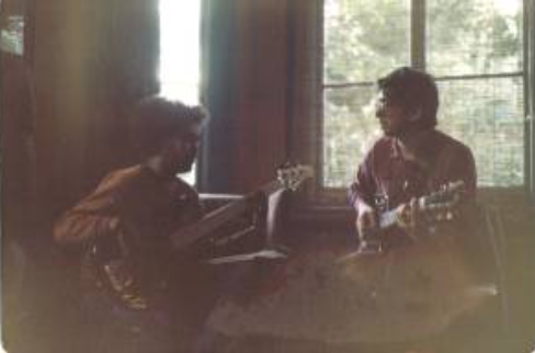 Paul Francis playing bass and me on guitar synth